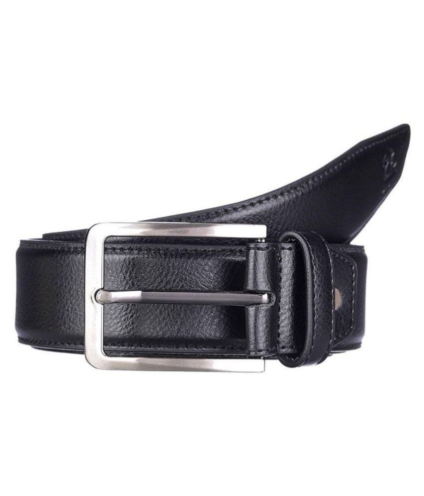     			Kara Black PU Casual Belt