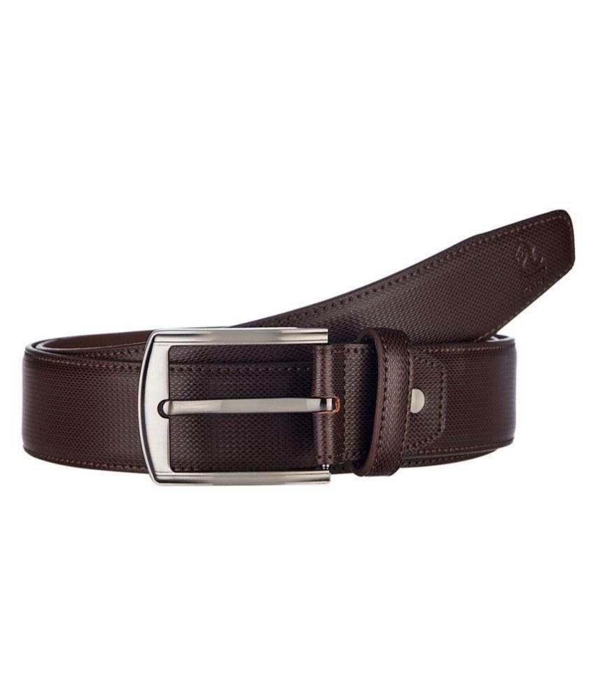     			Kara Brown PU Casual Belt