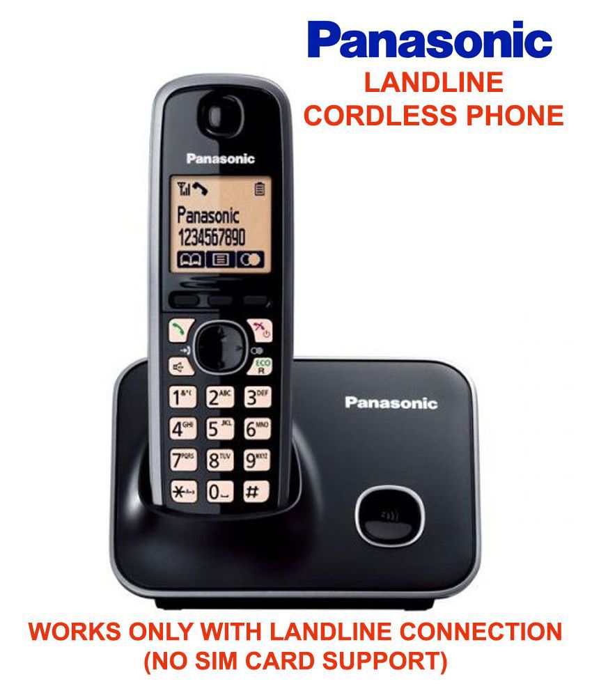     			Panasonic Kx-tg3711sx Cordless Landline Phone ( Black )