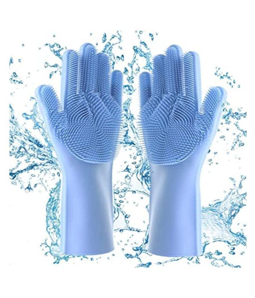     			Ridit Silicon Hand Gloves Rubber Universal Size Cleaning Glove 2