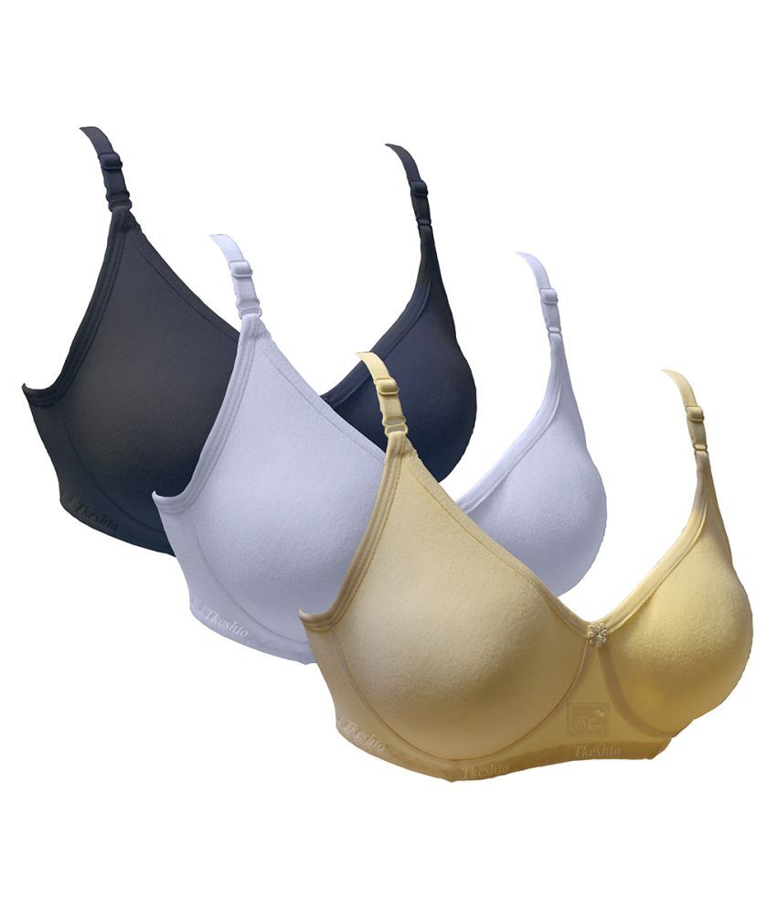     			Tkeshto Cotton Everyday Bra - Multi Color