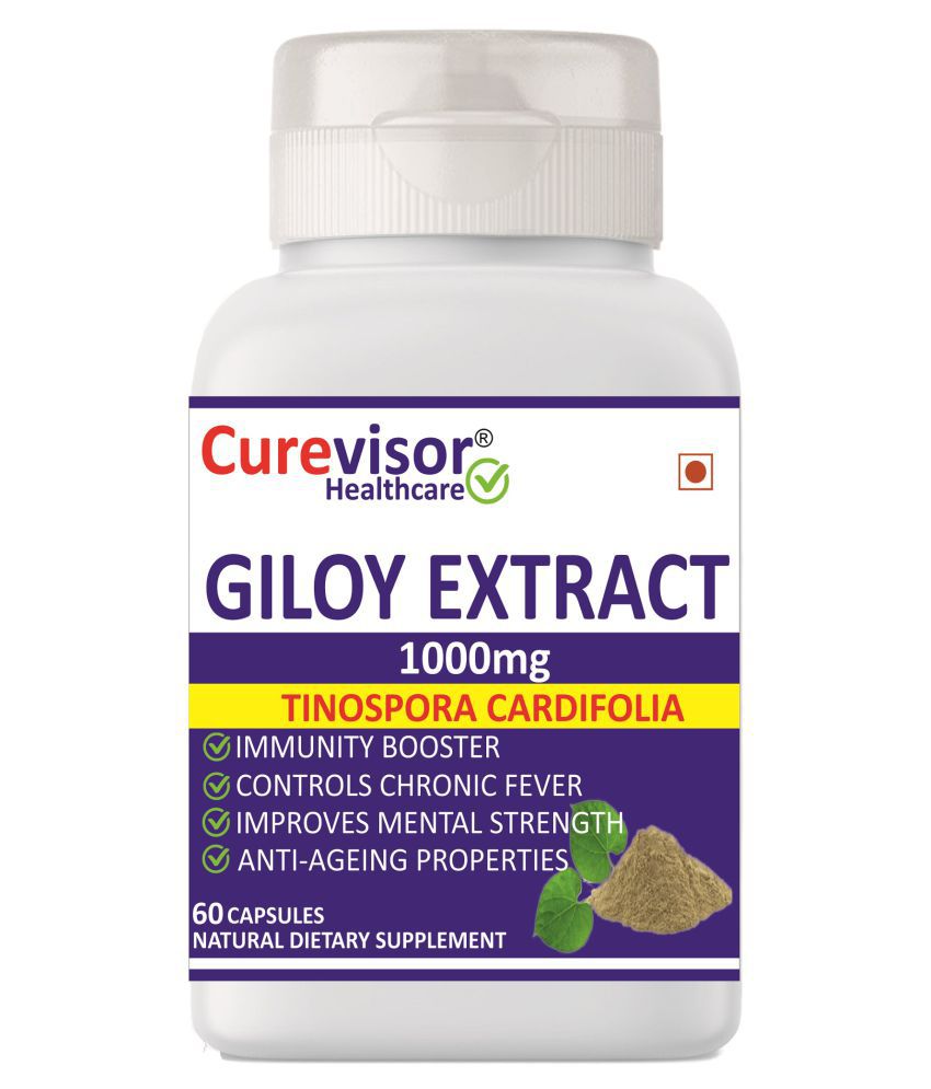     			Curevisor Giloy Extract-1000mg (Immunity Booster) Capsule 60 no.s