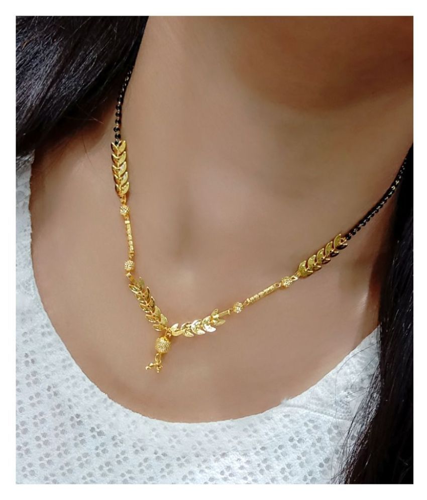     			Navya Collection Golden Mangalsutra Chain for Woman