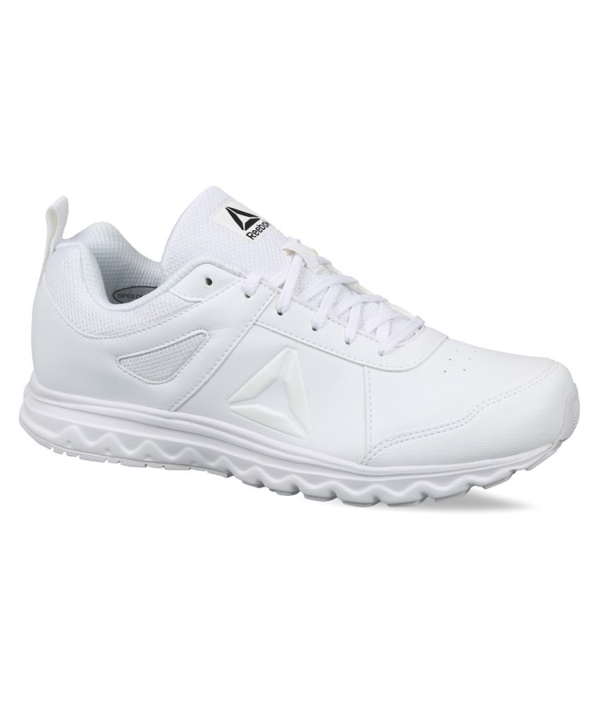 plain white reebok shoes