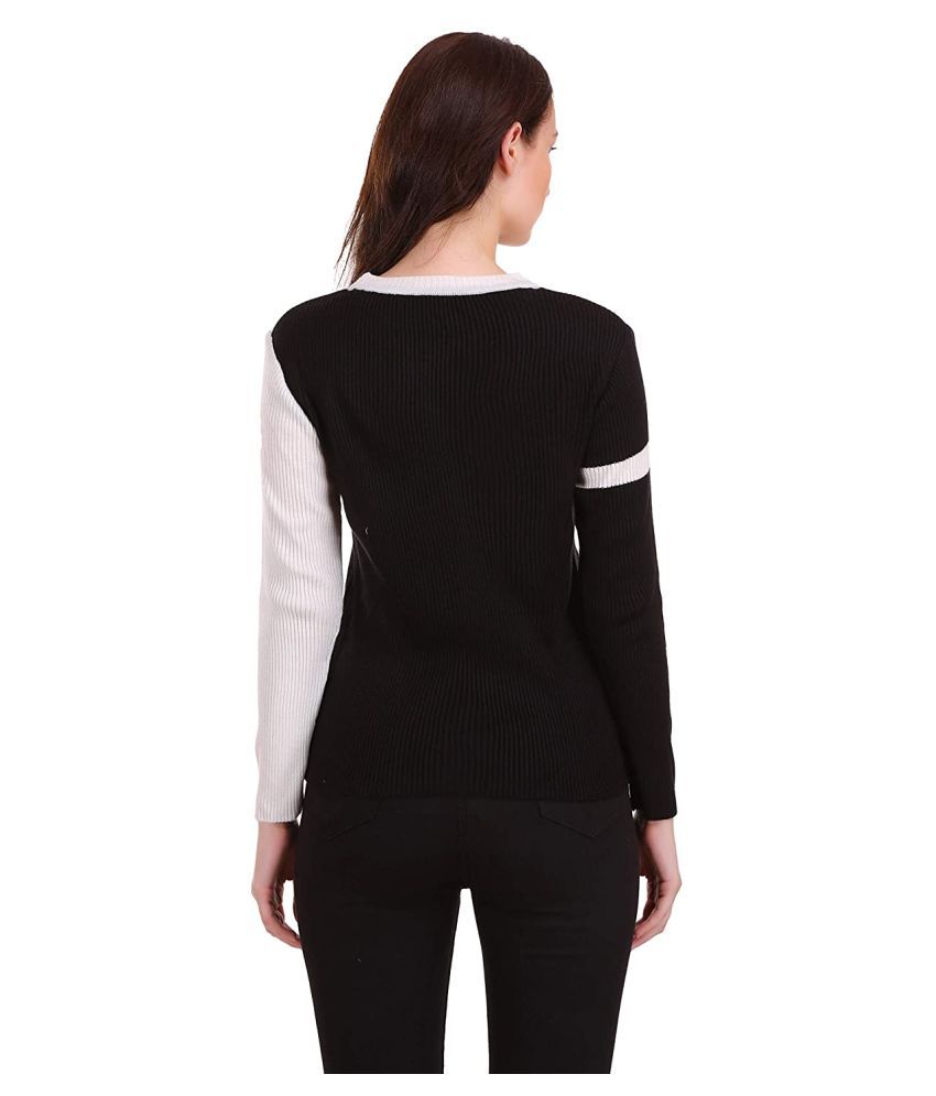 Buy Joe Hazel Woollen Black Non Hooded Sweatshirt Online At Best Prices