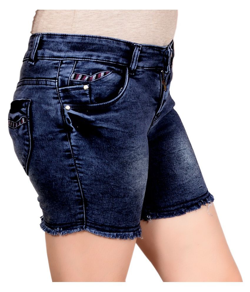 denim hot pants womens