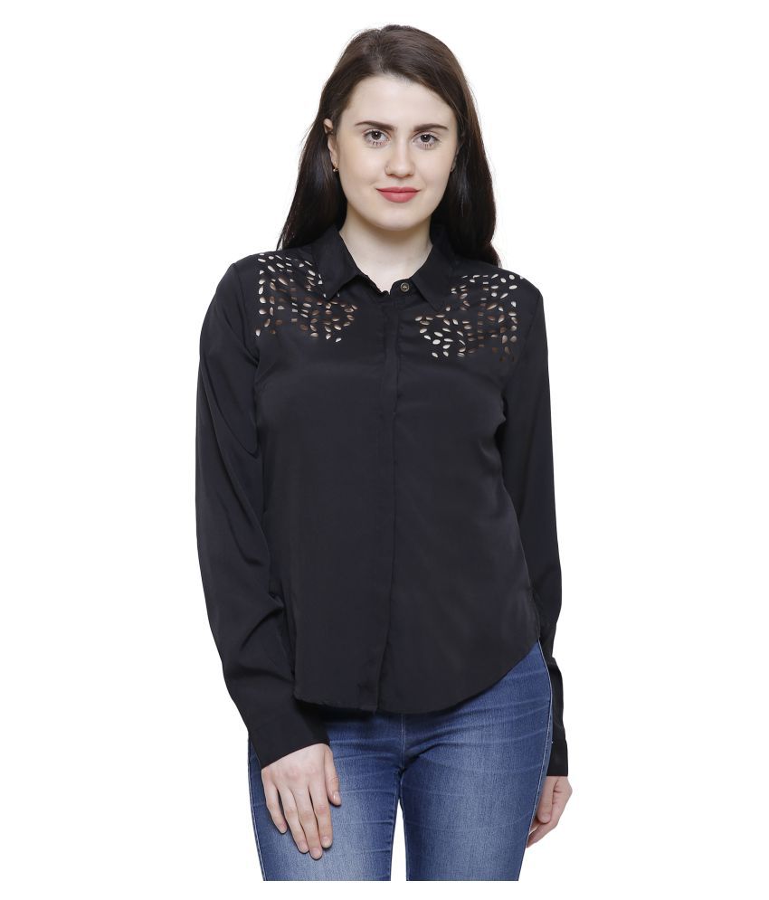 Xeanco Poly Crepe Shirt Style - Black - Buy Xeanco Poly Crepe Shirt ...