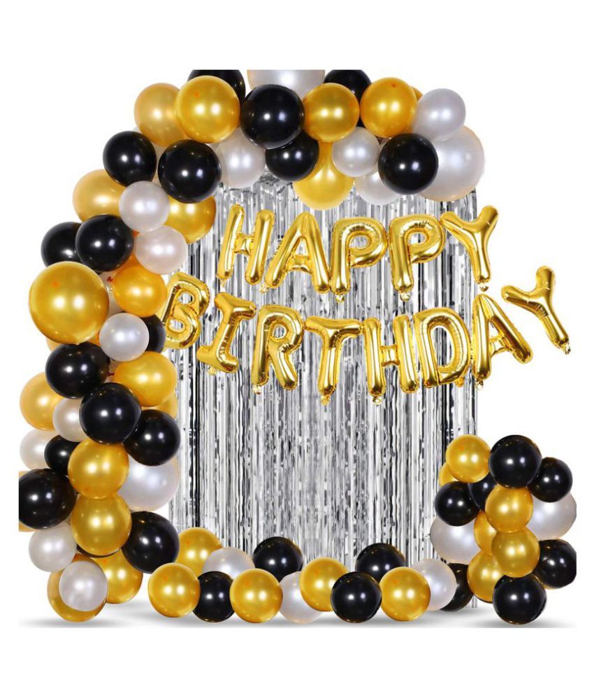 happy birthday letter 13pcs foil balloon set of silver