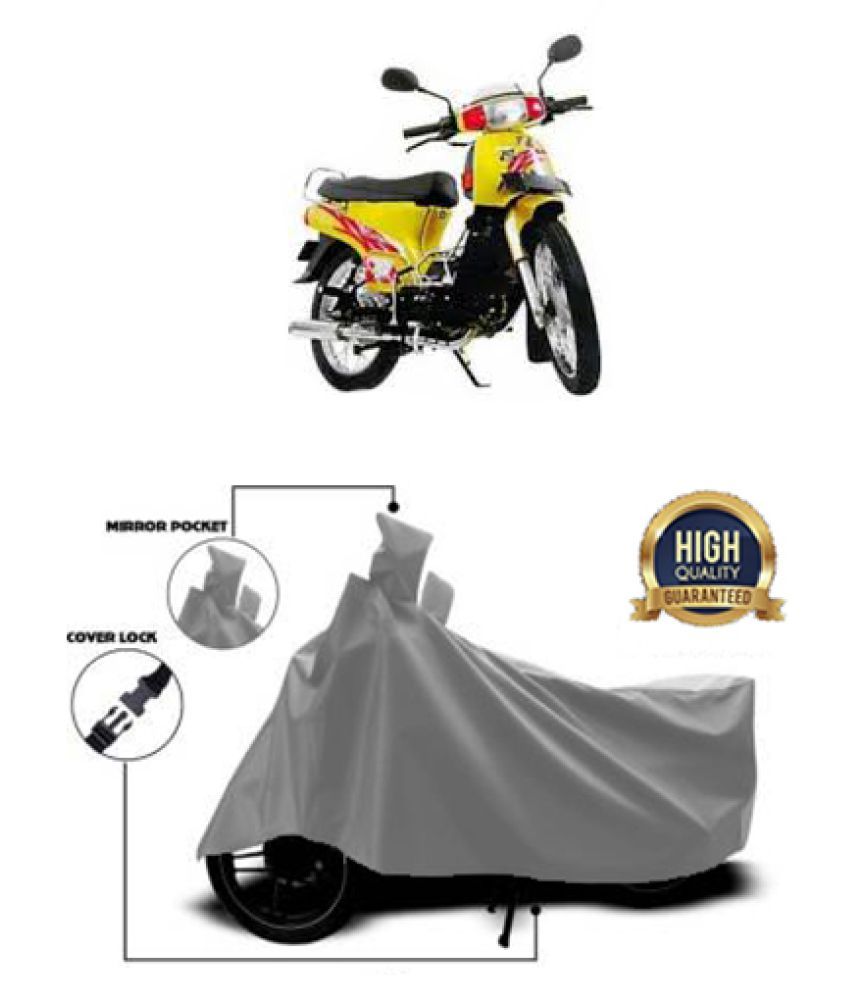 Motohunk two wheeler cover for Kinetic K4 100 Grey: Buy Motohunk two ...