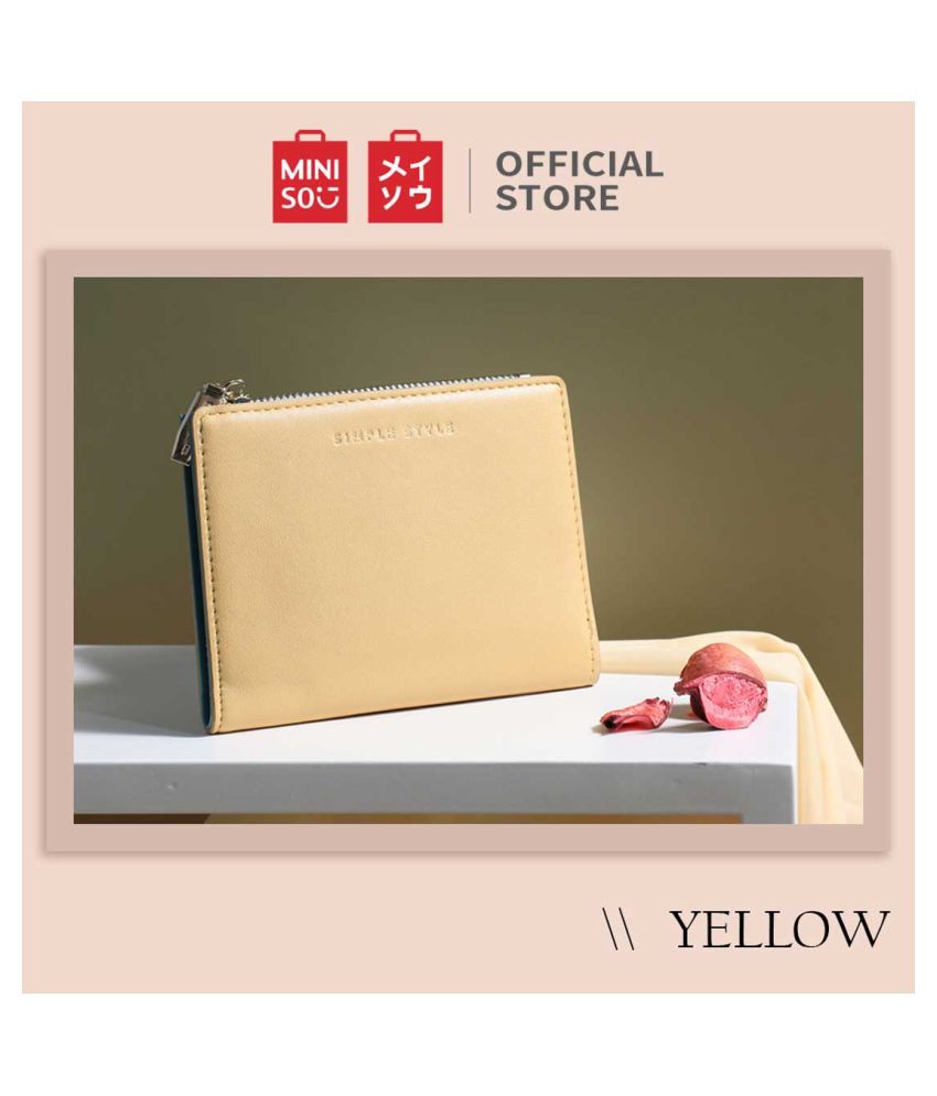 Buy Miniso  Yellow Wallet  at Best Prices in India Snapdeal
