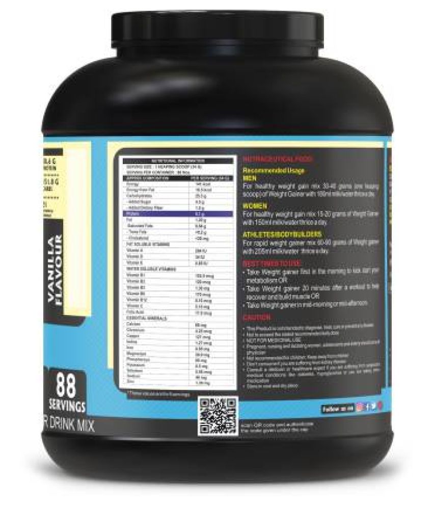 Advance MuscleMass Weight Gainer Vanilla with Digestive Enzyme Blend 3