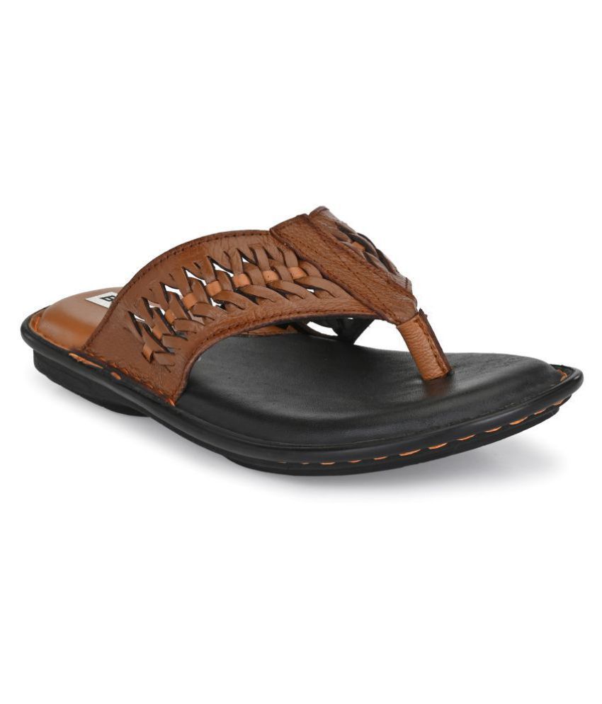 bucik tan leather slippers