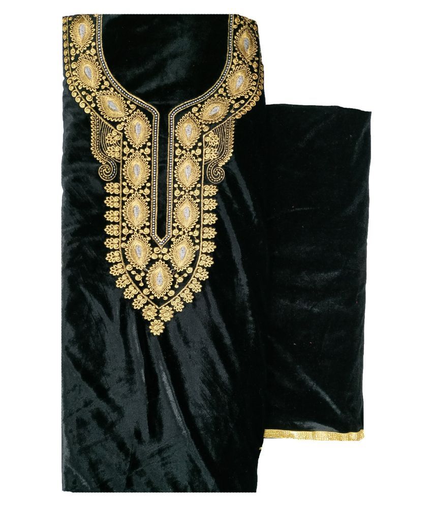 kashmiri-black-velvet-dress-material-buy-kashmiri-black-velvet-dress