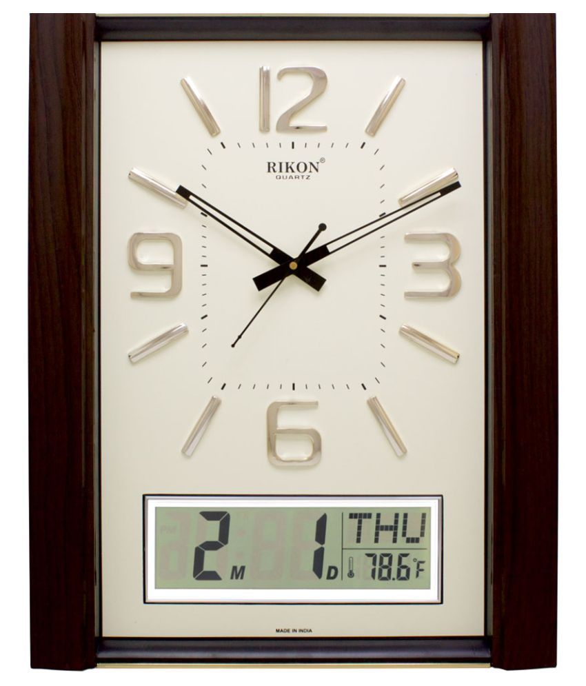 RIKON Rectangular Digital Wall Clock RK9551 H LCD ( 36 x 4 cm ) Buy RIKON Rectangular Digital