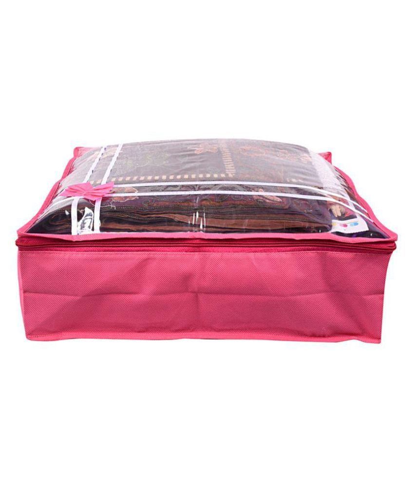     			Bulbul Pink Saree Covers - 1 Pc