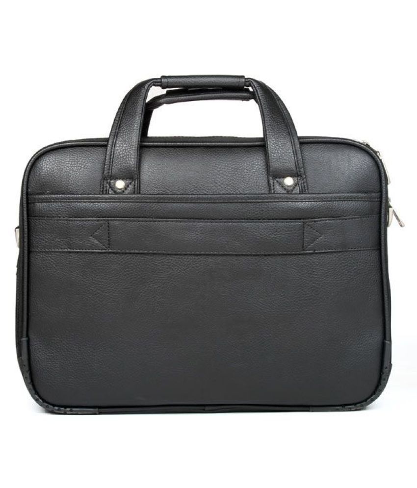 Kara Black Leather Office Bag - Buy Kara Black Leather Office Bag ...