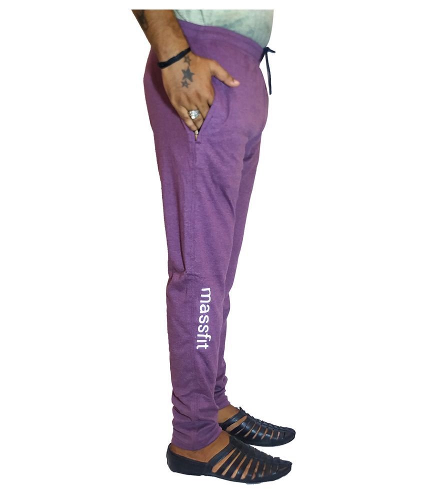 Massfit Purple Hosiery Trackpants Pack of 1 - Buy Massfit Purple ...