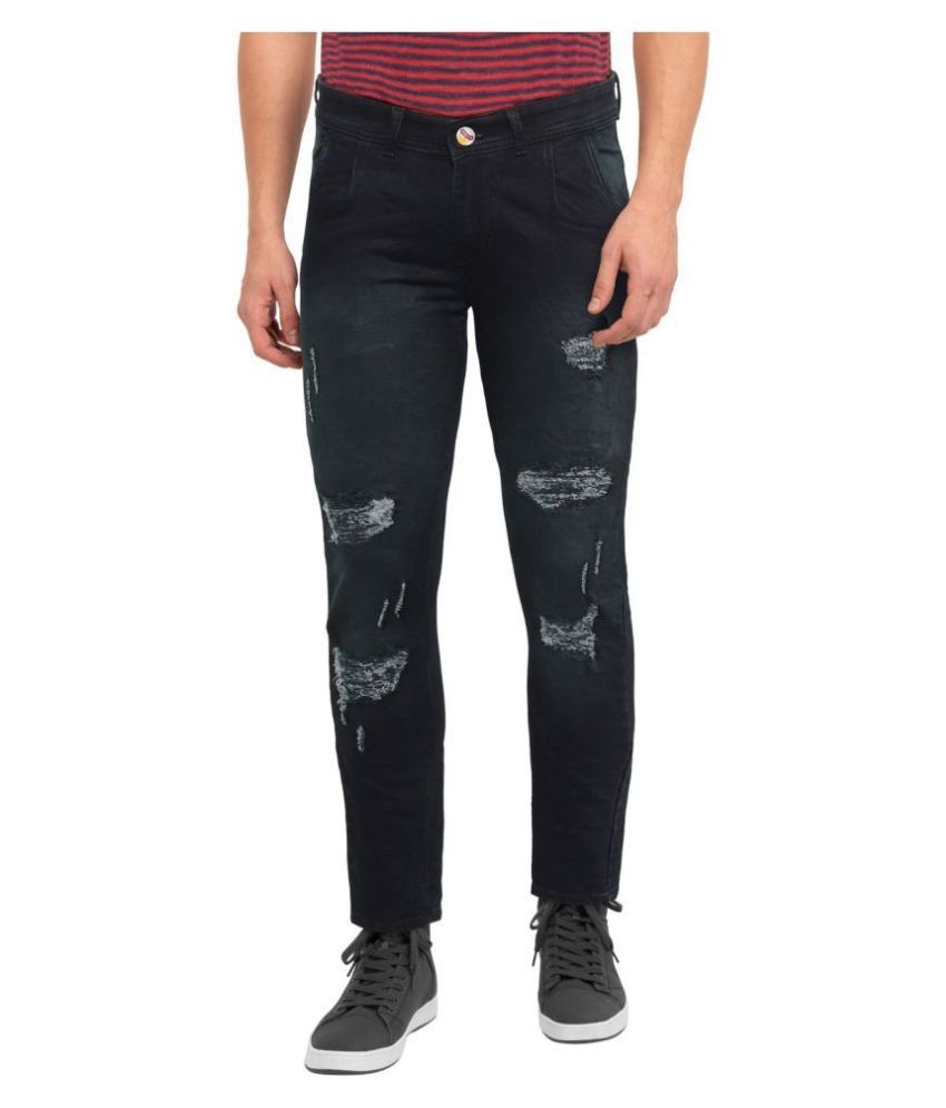     			BUKKL Indigo Blue Slim Jeans