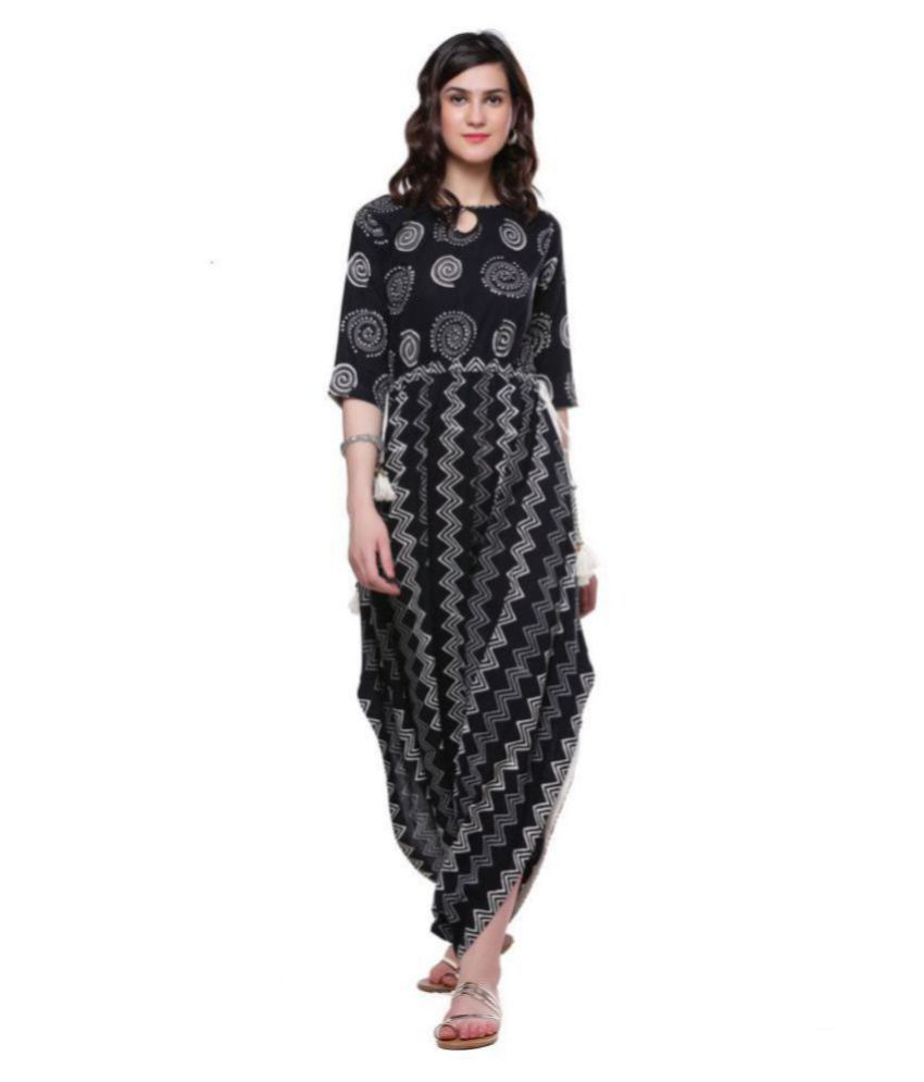 dhoti pattern kurti