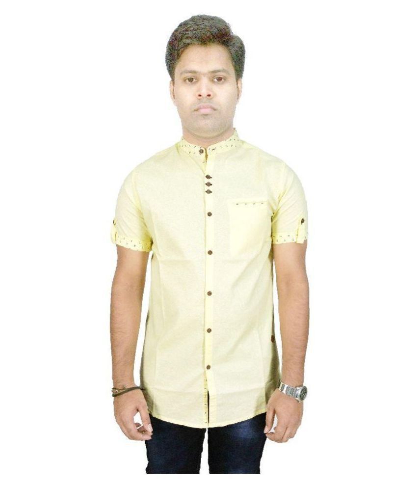 Kuons Avenue Linen Yellow Shirt