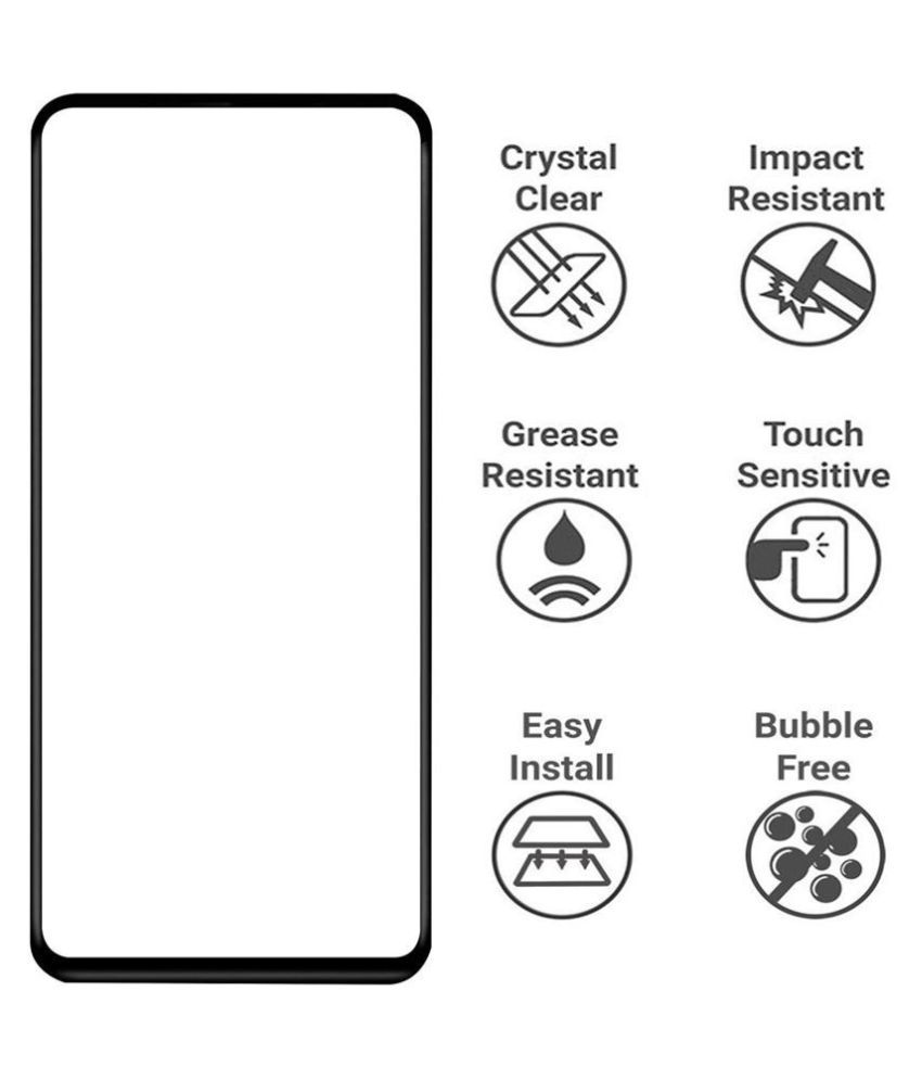 Xiaomi Redmi Note 9 Pro Tempered Glass Screen Guard By VE 6D TEMPERED