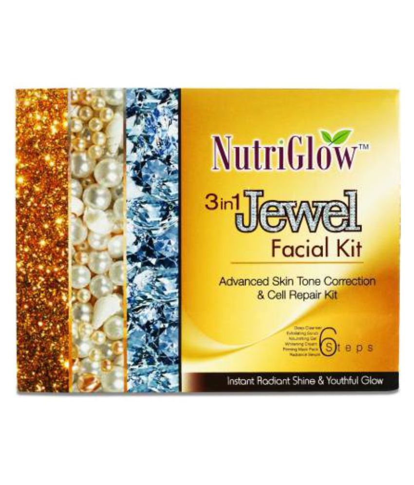 Nutriglow 3 in1 Jewel Facial Kit 260g +Diamond Radiance Tube Facial Kit