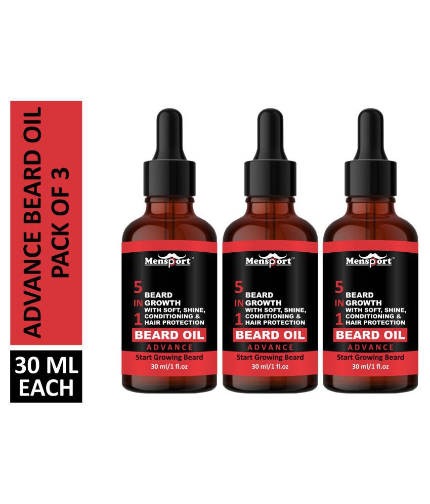 Mensport Advance Beard Oil 5 IN 1 30 ml Pack of 3