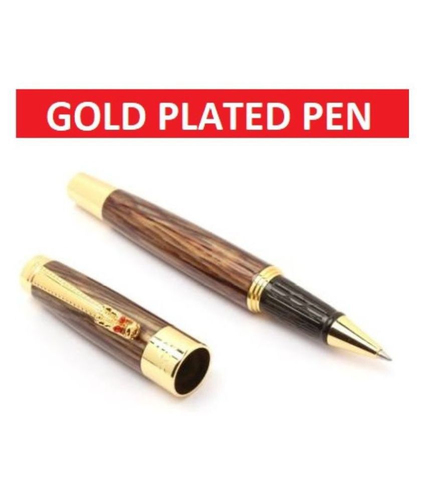     			Hayman Dikawen 24 CT Gold Plated Roller Pen With Box (P-147)