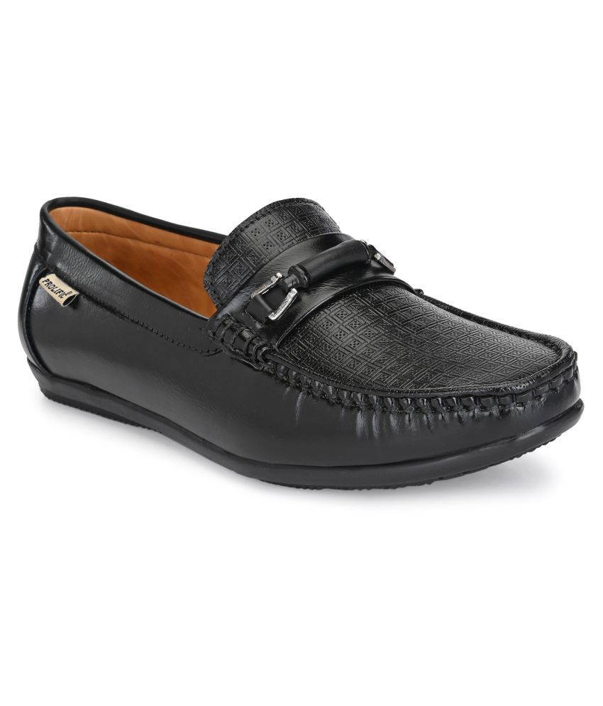     			Prolific Slip On Non-Leather Black Formal Loafers