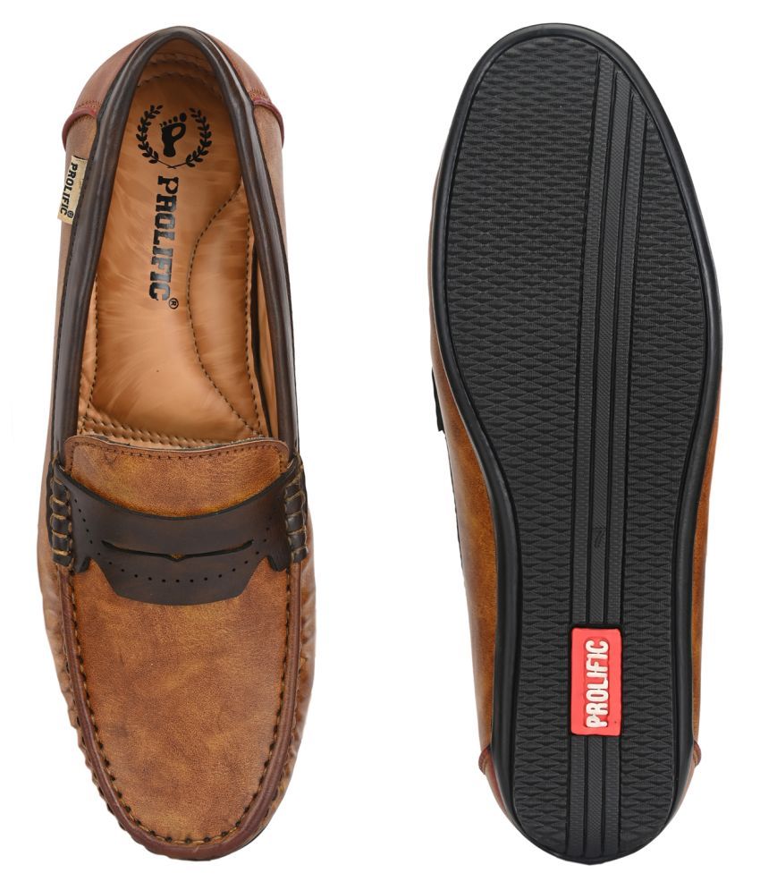 wide fit tan loafers