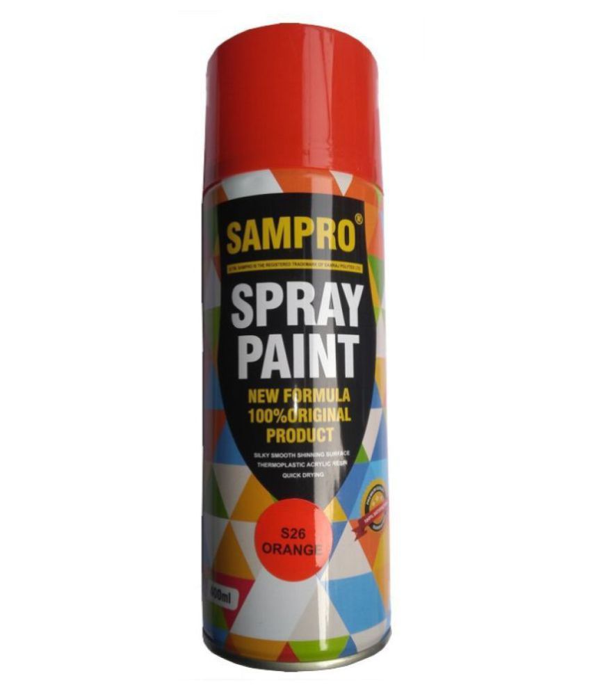 SAMPRO Multipurpose General Spray Paint for Car, Bike, Home, Etc ORANGE