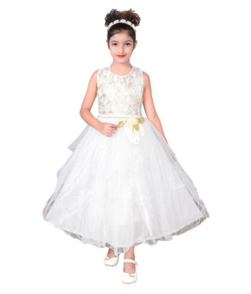 white frock for 1 year girl