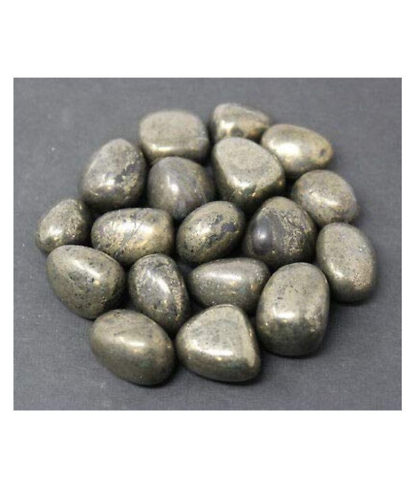 Shubhanjali® Pyrite Tumble Stones for Reiki Healing Crystal Gold