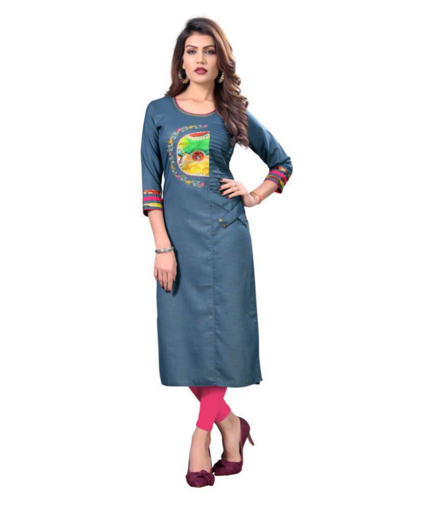 1 Stop Fashion  Multicolor Crepe Womens Straight Kurti  Pack of 5    Buy 1 Stop Fashion  Multicolor Crepe Womens Straight Kurti  Pack of 5   Online at Best Prices in India on Snapdeal