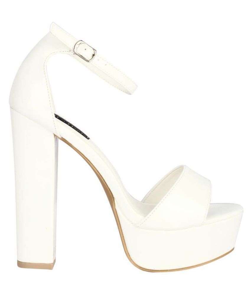 white block heels 2 inch