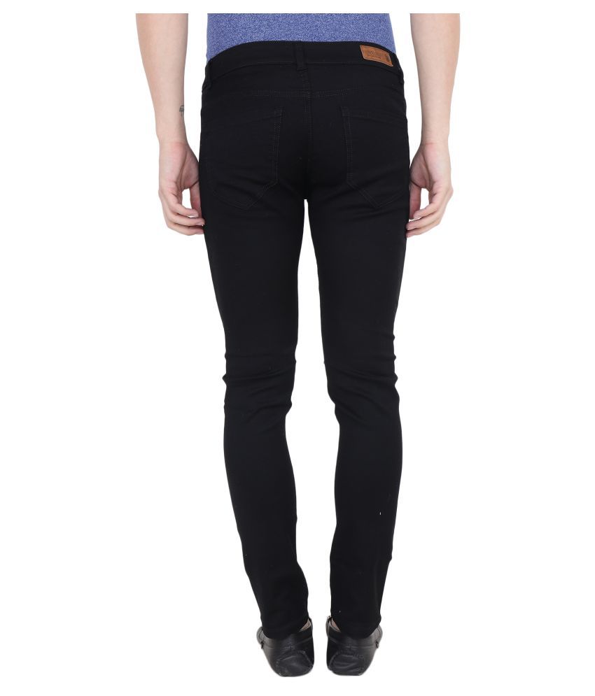 ZAYSH Black Regular Fit Jeans - Buy ZAYSH Black Regular Fit Jeans ...
