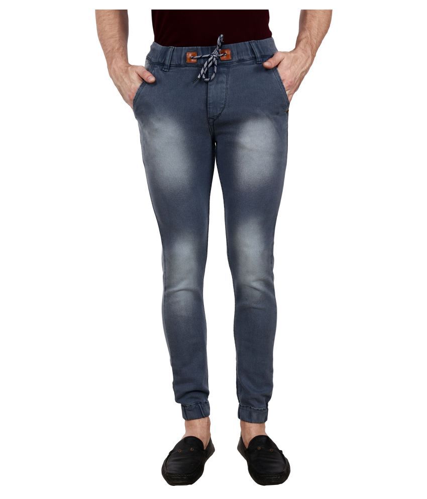     			ZAYSH Grey Regular Fit Jeans