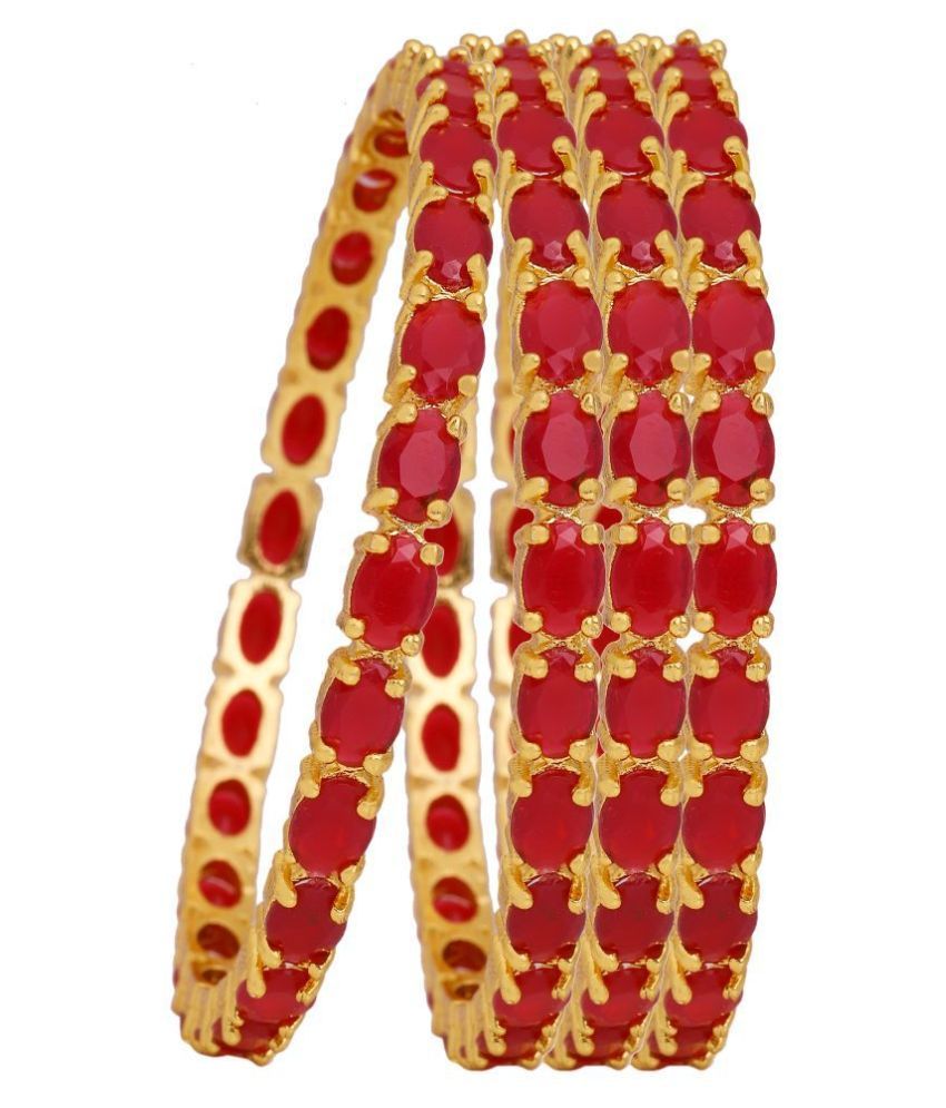 Manikya Traditional Bengali Bangles Copper with 24ct Gold Plated (Set