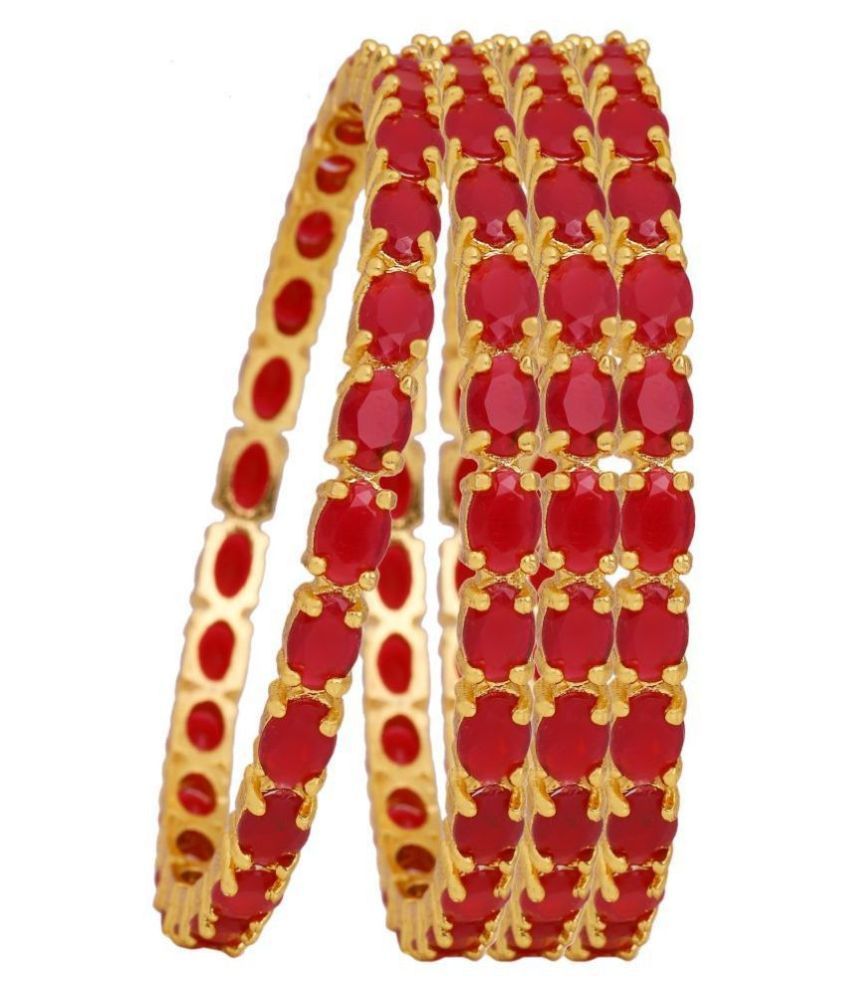 Manikya Traditional Bengali Bangles Copper with 24ct Gold Plated (Set