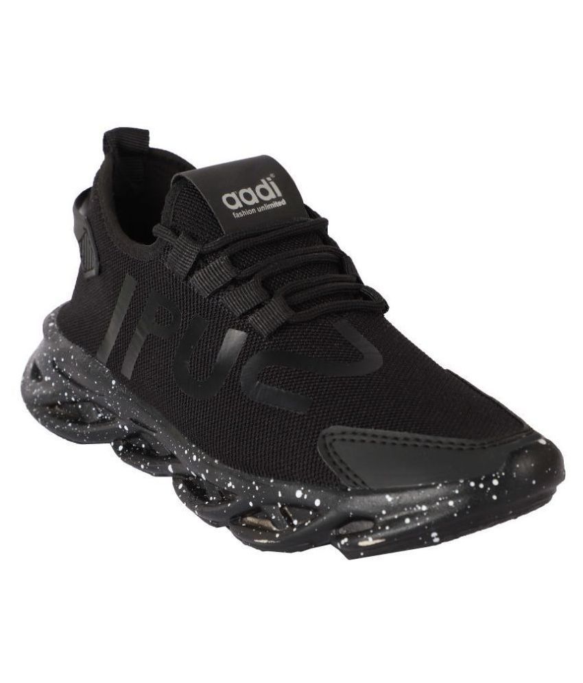 aadi men's black running shoes