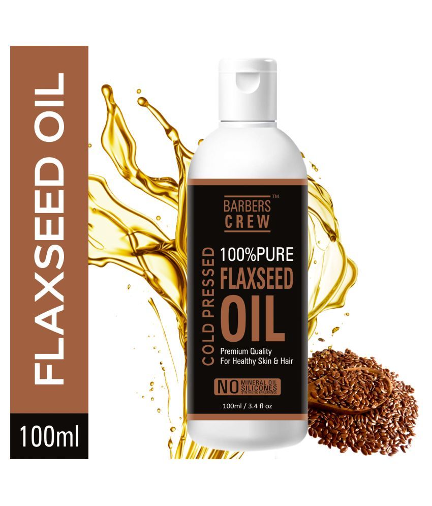Barbers Crew Premium Flaxseed Oil For Hair Growth & Hair Fall 100 mL