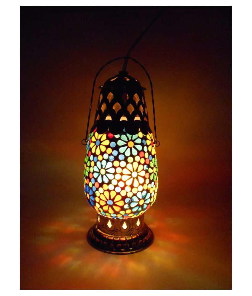     			Susajjit Mosaic Table Night Lamp Glass Table Lamp - Pack of 1