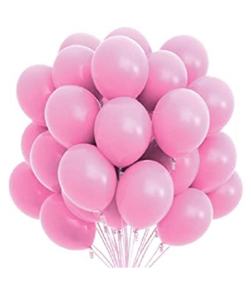     			GNGS Solid Anniversary Party Decoration Balloons (Pink, Pack of 50)