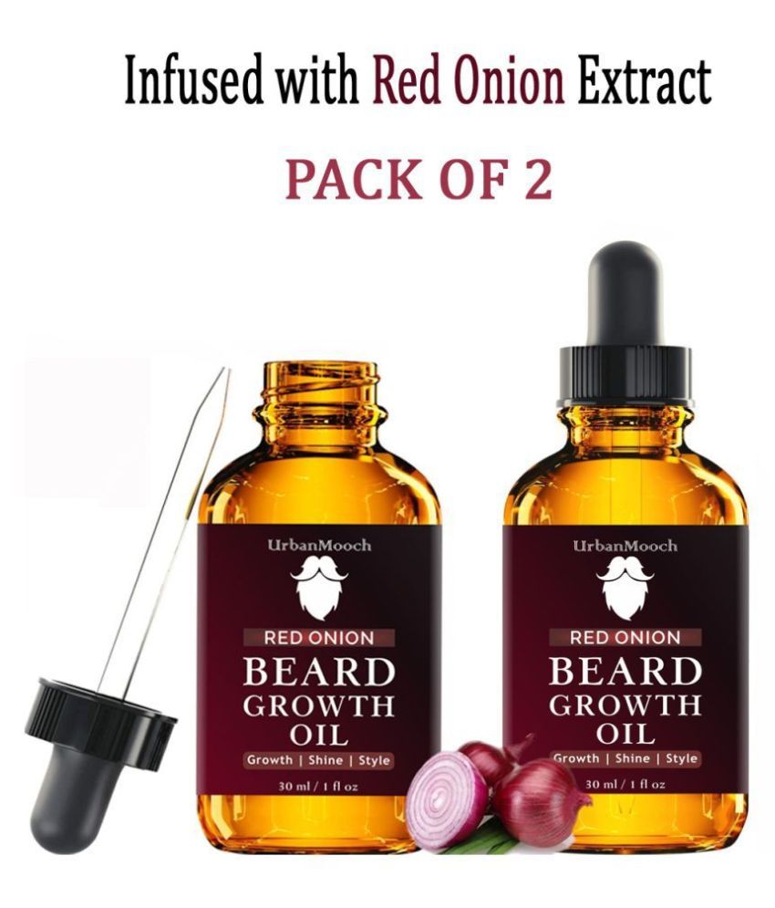     			UrbanMooch Onion Beard Oil For Growth 60 ml Pack of 2