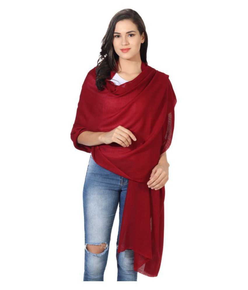     			MUFFLY Red Shawl