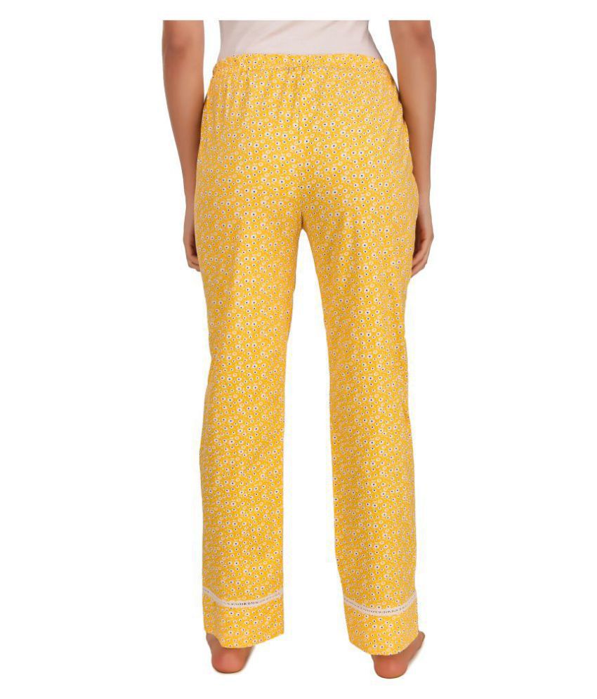 Buy Pitara Cotton Pajamas - Yellow Online at Best Prices in India ...