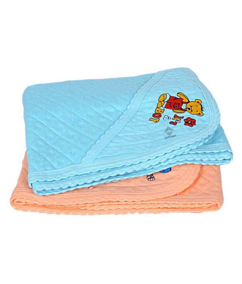     			Sathiyas Set of 2 Cotton Bath Towel Orange