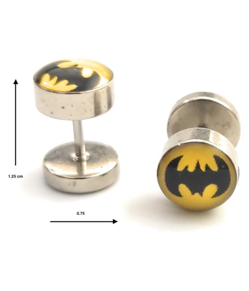 batman earrings for guys