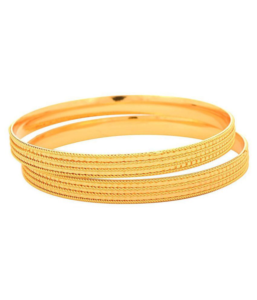     			JFL - Jewellery For Less Gold Plated Bangles