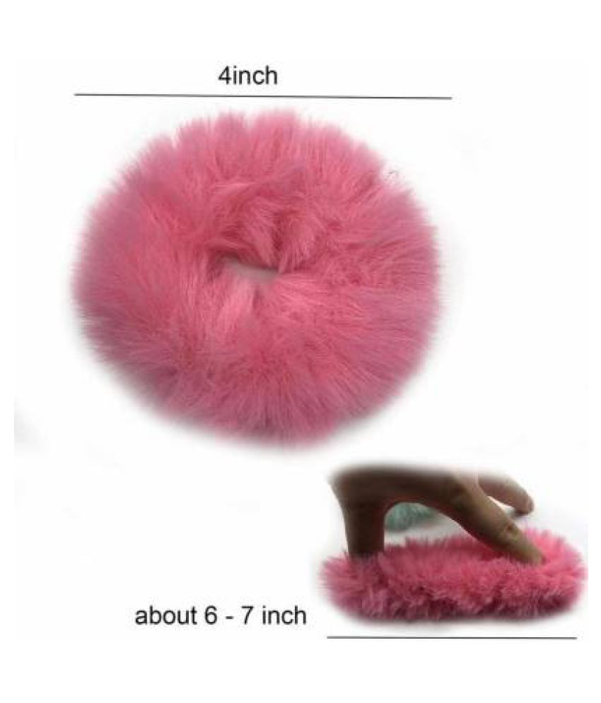 Buy Style on Soft Fluffy Fur Elastic Multicolour Hair Rubber Bands For